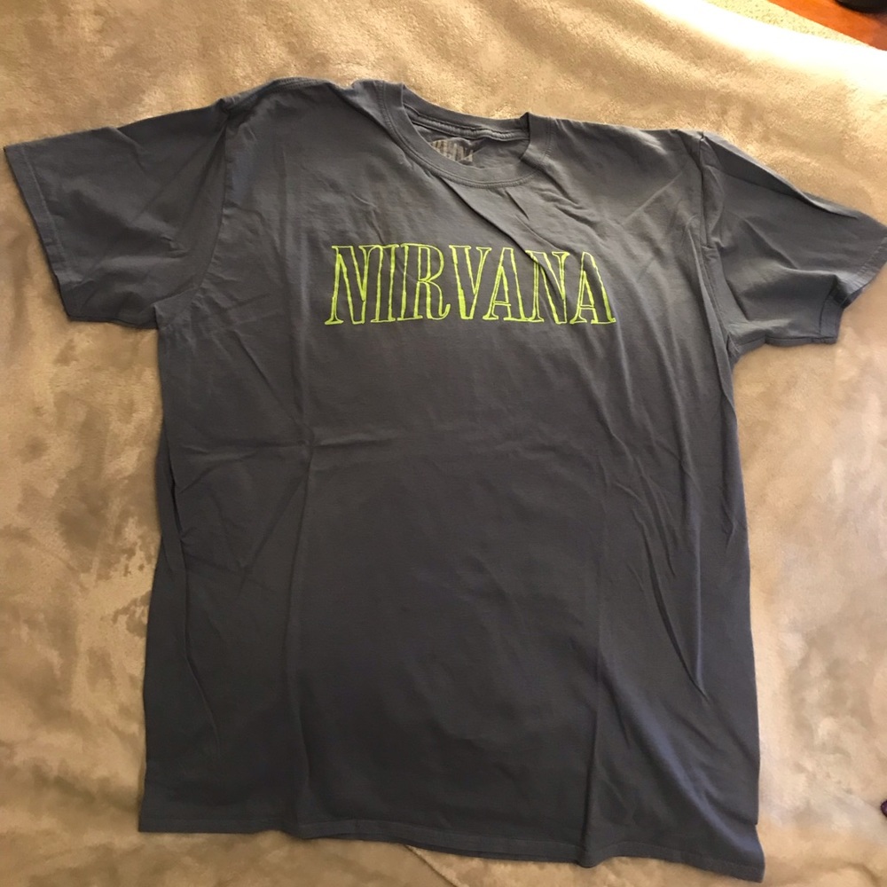 Men’s Nirvana blue medium t-shirt